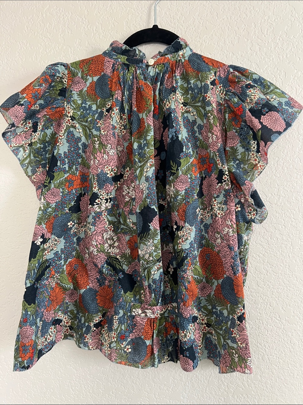 Travota Birds Of Paradis Carla Highneck Short In Bramble Print . Size XS - Picture 7 of 11